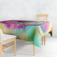 We Are All Human LGBT Tablecloth Skull Tie Dye - Wonder Print Shop