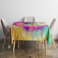 We Are All Human LGBT Tablecloth Skull Tie Dye - Wonder Print Shop