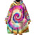 We Are All Human LGBT Wearable Blanket Hoodie Skull Tie Dye - Wonder Print Shop