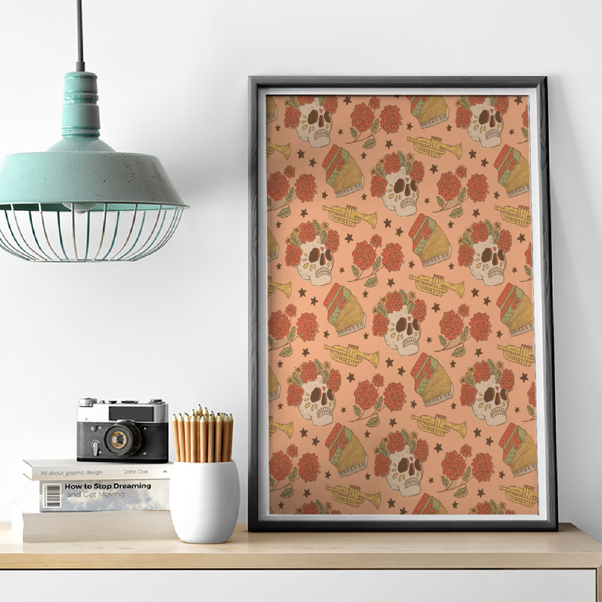 Day of the Dead Canvas Wall Art Sugar Skulls - Wonder Print Shop