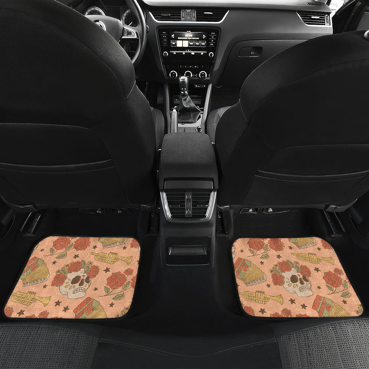 Day of the Dead Car Mats Sugar Skulls - Wonder Print Shop