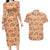 Day of the Dead Couples Matching Long Sleeve Bodycon Dress and Hawaiian Shirt Sugar Skulls - Wonder Print Shop