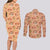 Day of the Dead Couples Matching Long Sleeve Bodycon Dress and Long Sleeve Button Shirt Sugar Skulls - Wonder Print Shop