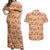 Day of the Dead Couples Matching Off Shoulder Maxi Dress and Hawaiian Shirt Sugar Skulls - Wonder Print Shop