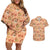 Day of the Dead Couples Matching Off Shoulder Short Dress and Hawaiian Shirt Sugar Skulls - Wonder Print Shop