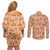 Day of the Dead Couples Matching Off Shoulder Short Dress and Long Sleeve Button Shirt Sugar Skulls - Wonder Print Shop