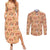 Day of the Dead Couples Matching Summer Maxi Dress and Long Sleeve Button Shirt Sugar Skulls - Wonder Print Shop