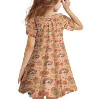 Day of the Dead Family Matching Puletasi Dress and Hawaiian Shirt Sugar Skulls - Wonder Print Shop