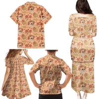 Day of the Dead Family Matching Puletasi Dress and Hawaiian Shirt Sugar Skulls - Wonder Print Shop