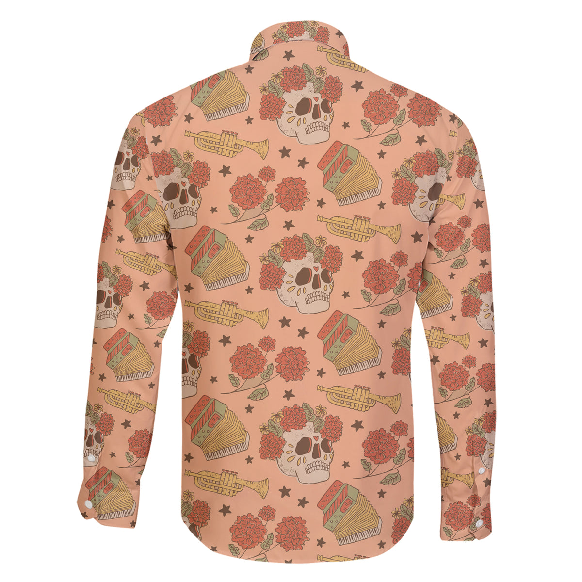 Day of the Dead Family Matching Short Sleeve Bodycon Dress and Hawaiian Shirt Sugar Skulls - Wonder Print Shop