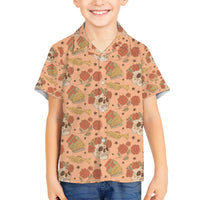 Day of the Dead Family Matching Short Sleeve Bodycon Dress and Hawaiian Shirt Sugar Skulls - Wonder Print Shop