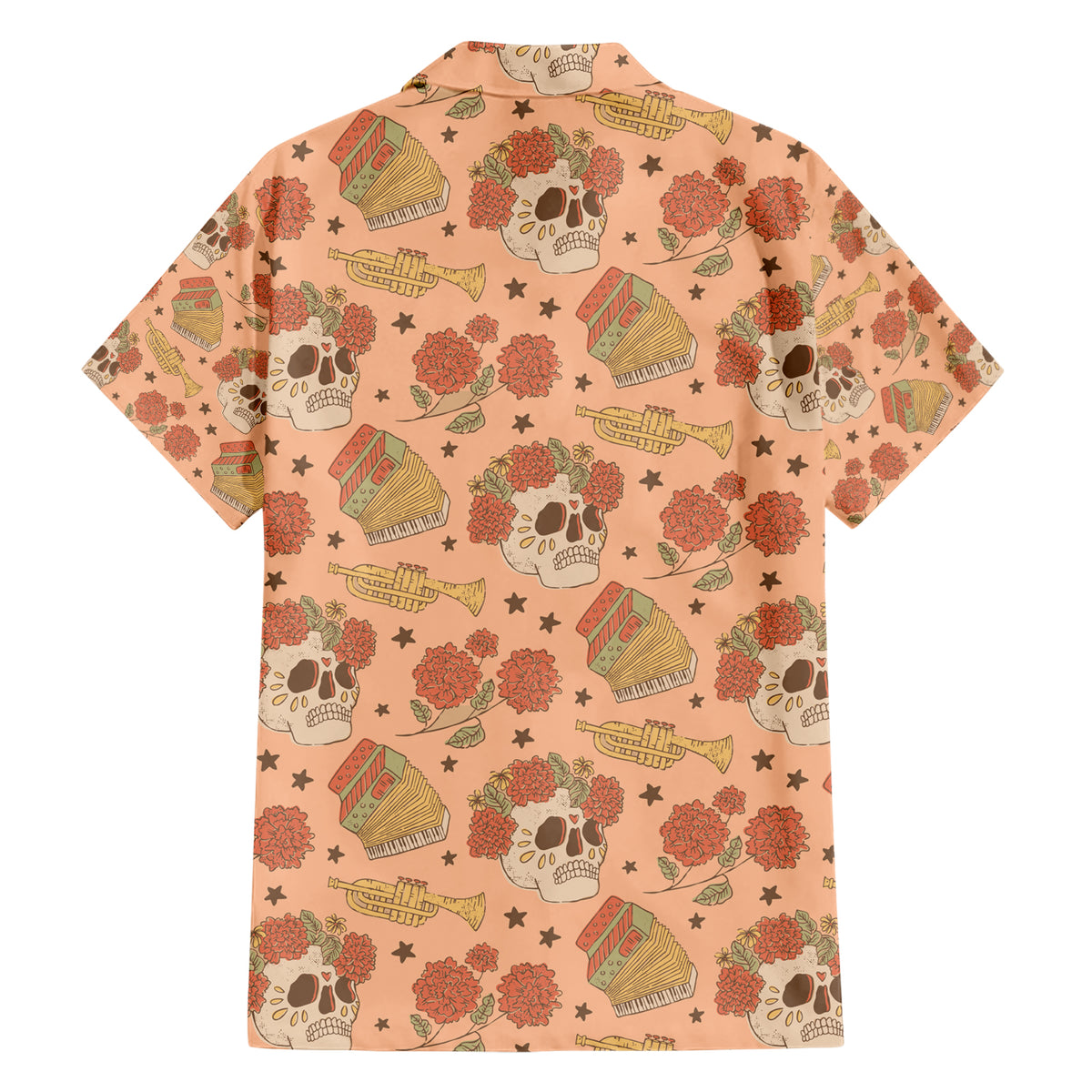 Day of the Dead Hawaiian Shirt Sugar Skulls - Wonder Print Shop