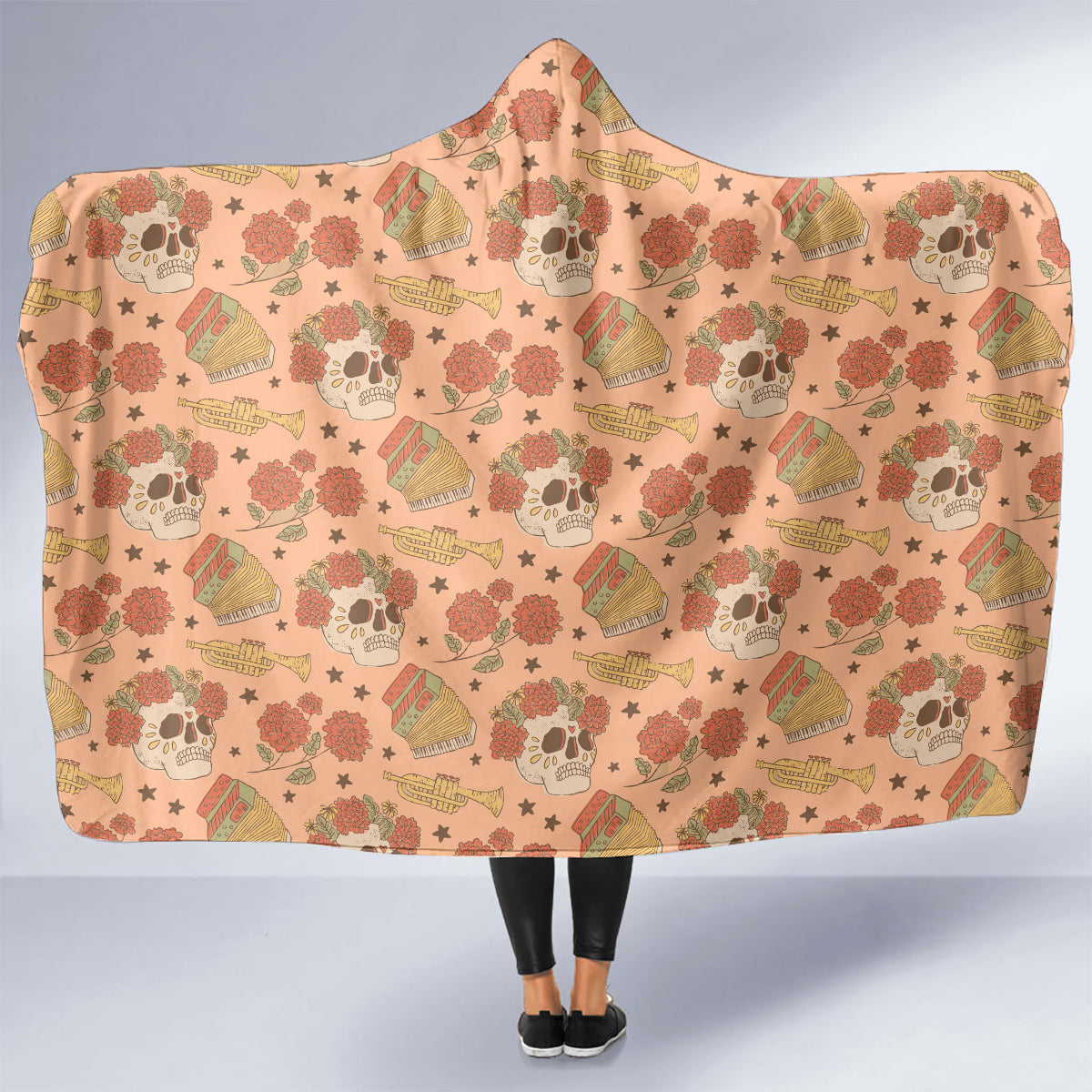 day-of-the-dead-hooded-blanket-sugar-skulls