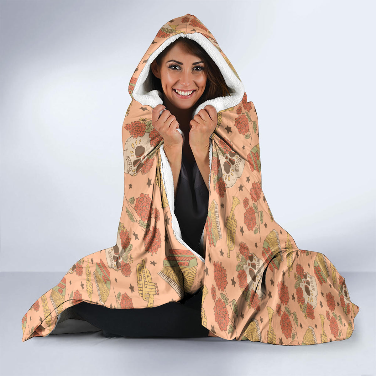day-of-the-dead-hooded-blanket-sugar-skulls