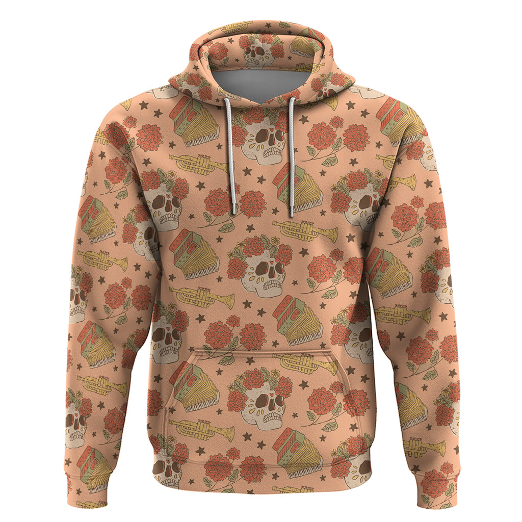 Day of the Dead Hoodie Sugar Skulls - Wonder Print Shop