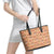 Day of the Dead Leather Tote Bag Sugar Skulls - Wonder Print Shop
