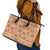 Day of the Dead Leather Tote Bag Sugar Skulls - Wonder Print Shop
