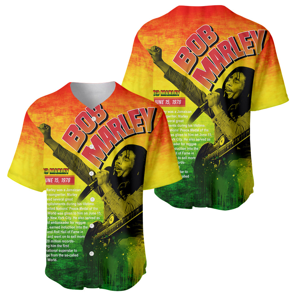 The Real Legend Bob Baseball Jersey African Jamaica Reggae - Wonder Print Shop