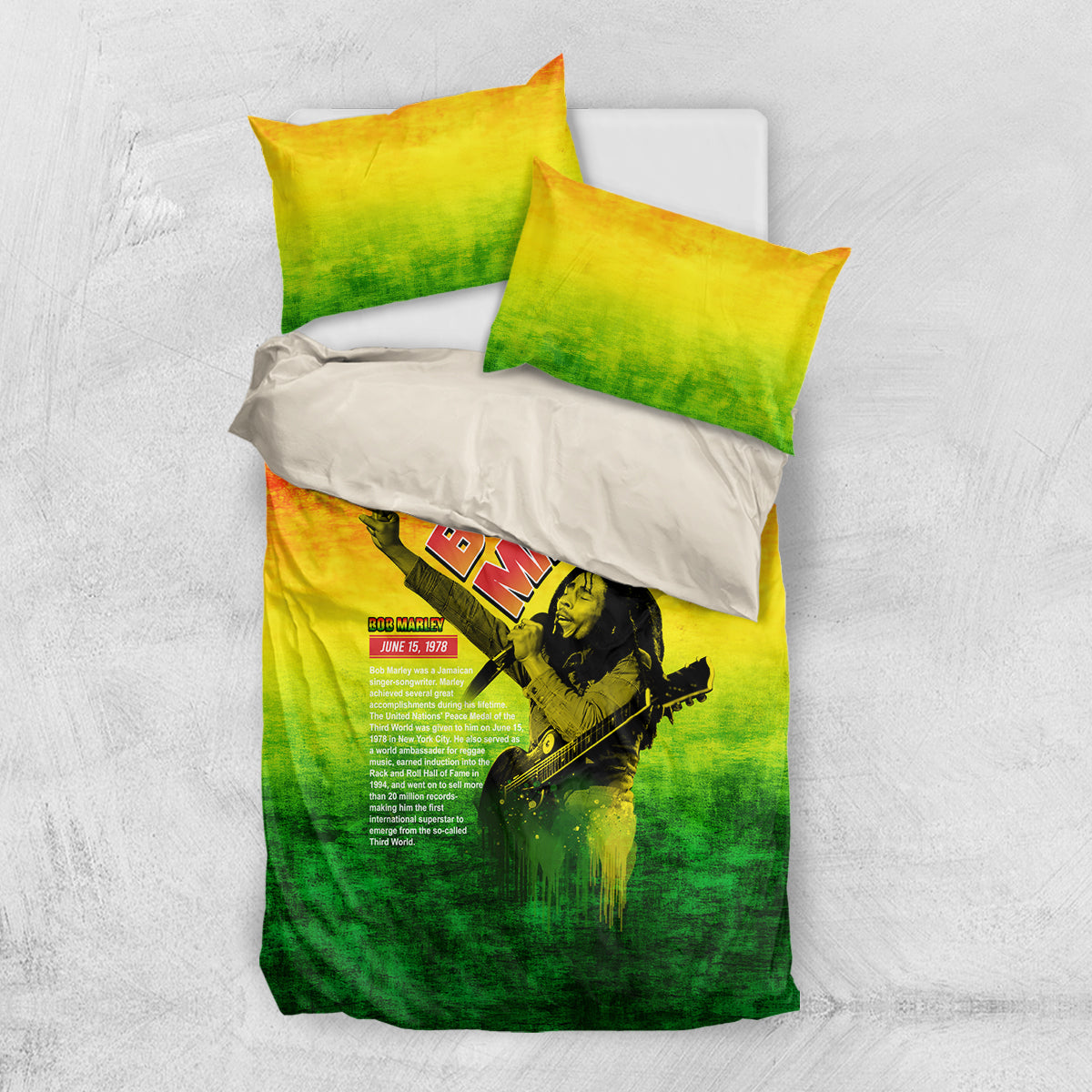 The Real Legend Bob Bedding Set African Jamaica Reggae - Wonder Print Shop