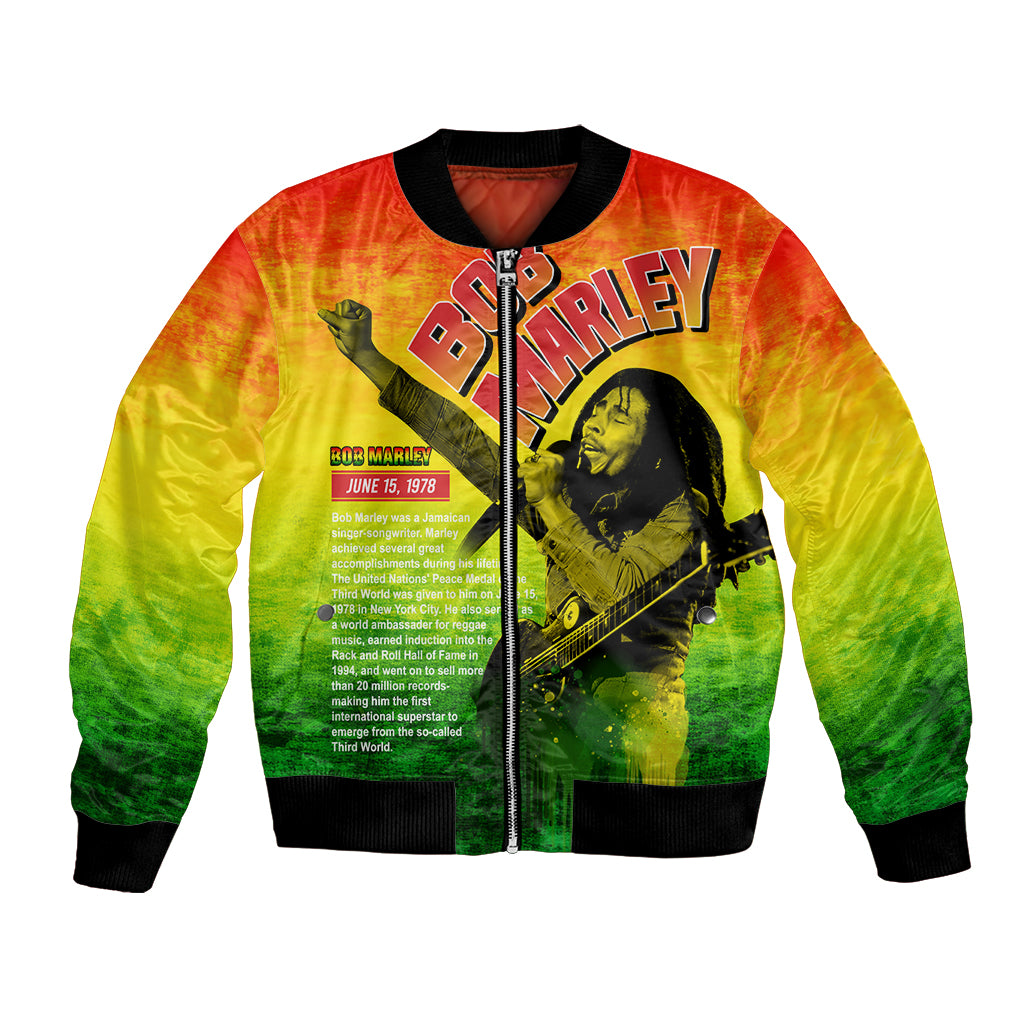 The Real Legend Bob Bomber Jacket African Jamaica Reggae - Wonder Print Shop