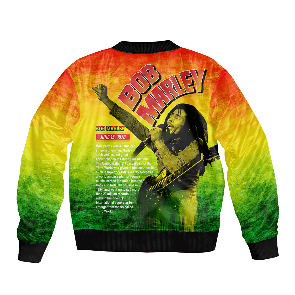 The Real Legend Bob Bomber Jacket African Jamaica Reggae - Wonder Print Shop