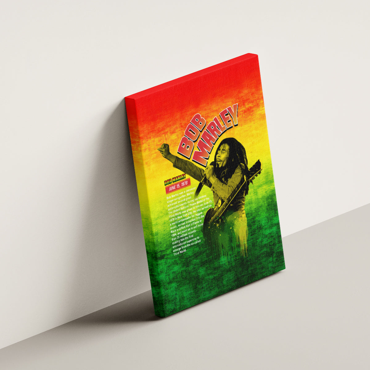 The Real Legend Bob Canvas Wall Art African Jamaica Reggae - Wonder Print Shop