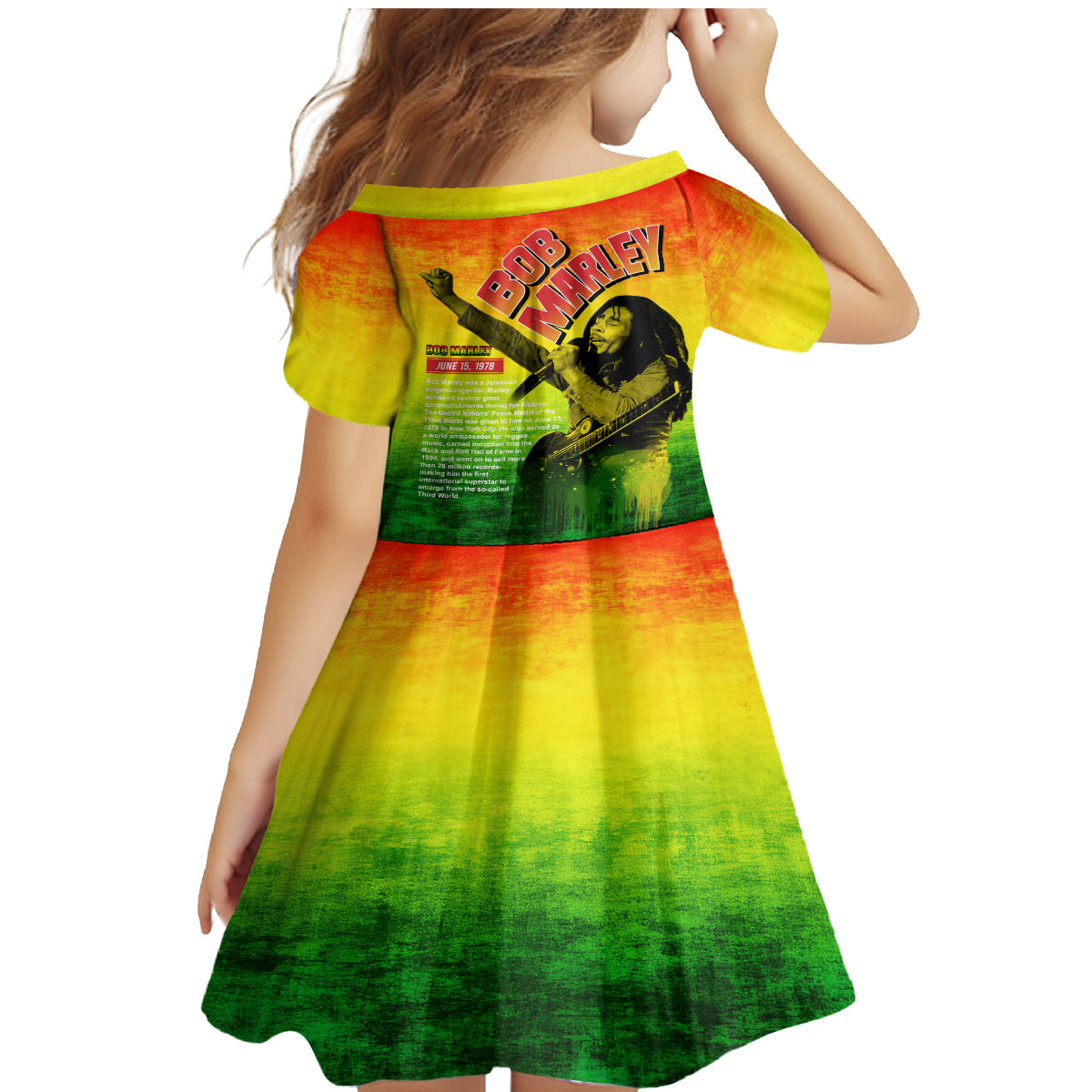 The Real Legend Bob Family Matching Mermaid Dress and Hawaiian Shirt African Jamaica Reggae - Wonder Print Shop