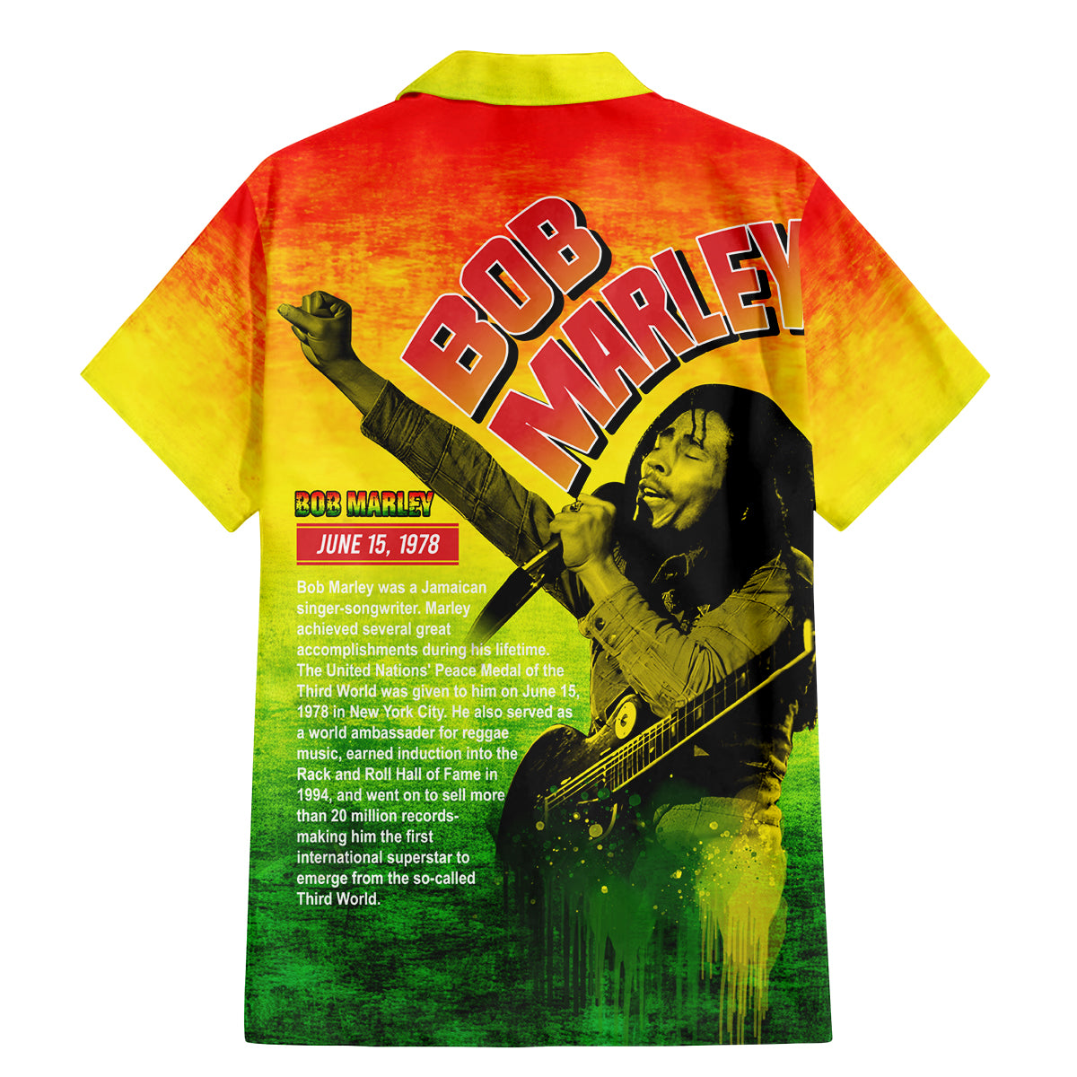 The Real Legend Bob Family Matching Mermaid Dress and Hawaiian Shirt African Jamaica Reggae - Wonder Print Shop