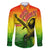 The Real Legend Bob Family Matching Off Shoulder Maxi Dress and Hawaiian Shirt African Jamaica Reggae - Wonder Print Shop