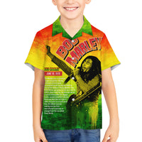 The Real Legend Bob Family Matching Off Shoulder Maxi Dress and Hawaiian Shirt African Jamaica Reggae - Wonder Print Shop