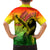 The Real Legend Bob Family Matching Off Shoulder Short Dress and Hawaiian Shirt African Jamaica Reggae - Wonder Print Shop