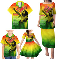 The Real Legend Bob Family Matching Puletasi and Hawaiian Shirt African Jamaica Reggae - Wonder Print Shop
