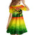 The Real Legend Bob Family Matching Short Sleeve Bodycon Dress and Hawaiian Shirt African Jamaica Reggae - Wonder Print Shop
