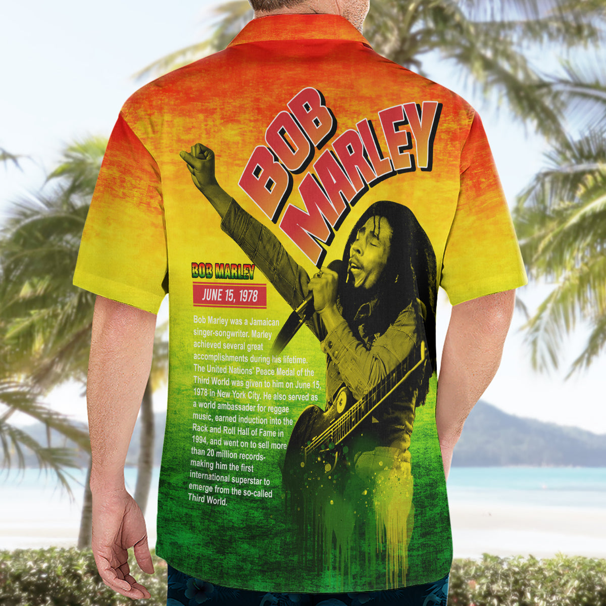 The Real Legend Bob Hawaiian Shirt African Jamaica Reggae - Wonder Print Shop