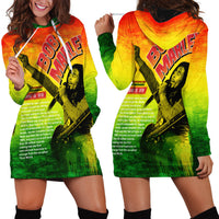 The Real Legend Bob Hoodie Dress African Jamaica Reggae - Wonder Print Shop