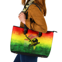 The Real Legend Bob Leather Tote Bag African Jamaica Reggae - Wonder Print Shop