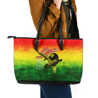 The Real Legend Bob Leather Tote Bag African Jamaica Reggae - Wonder Print Shop