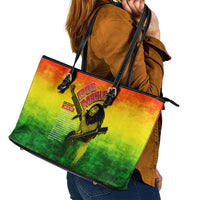 The Real Legend Bob Leather Tote Bag African Jamaica Reggae - Wonder Print Shop