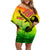 The Real Legend Bob Off Shoulder Short Dress African Jamaica Reggae - Wonder Print Shop