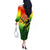 The Real Legend Bob Off The Shoulder Long Sleeve Dress African Jamaica Reggae - Wonder Print Shop