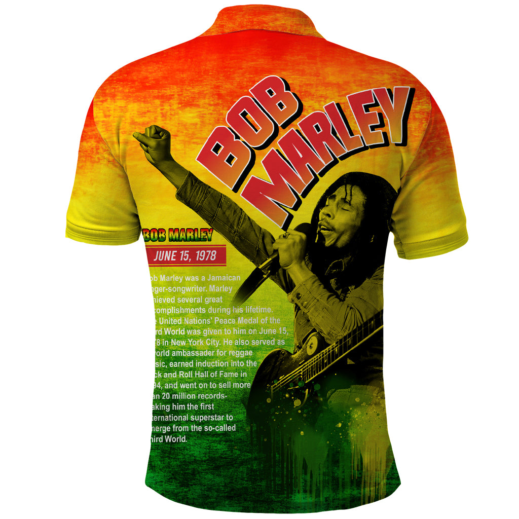 The Real Legend Bob Polo Shirt African Jamaica Reggae - Wonder Print Shop