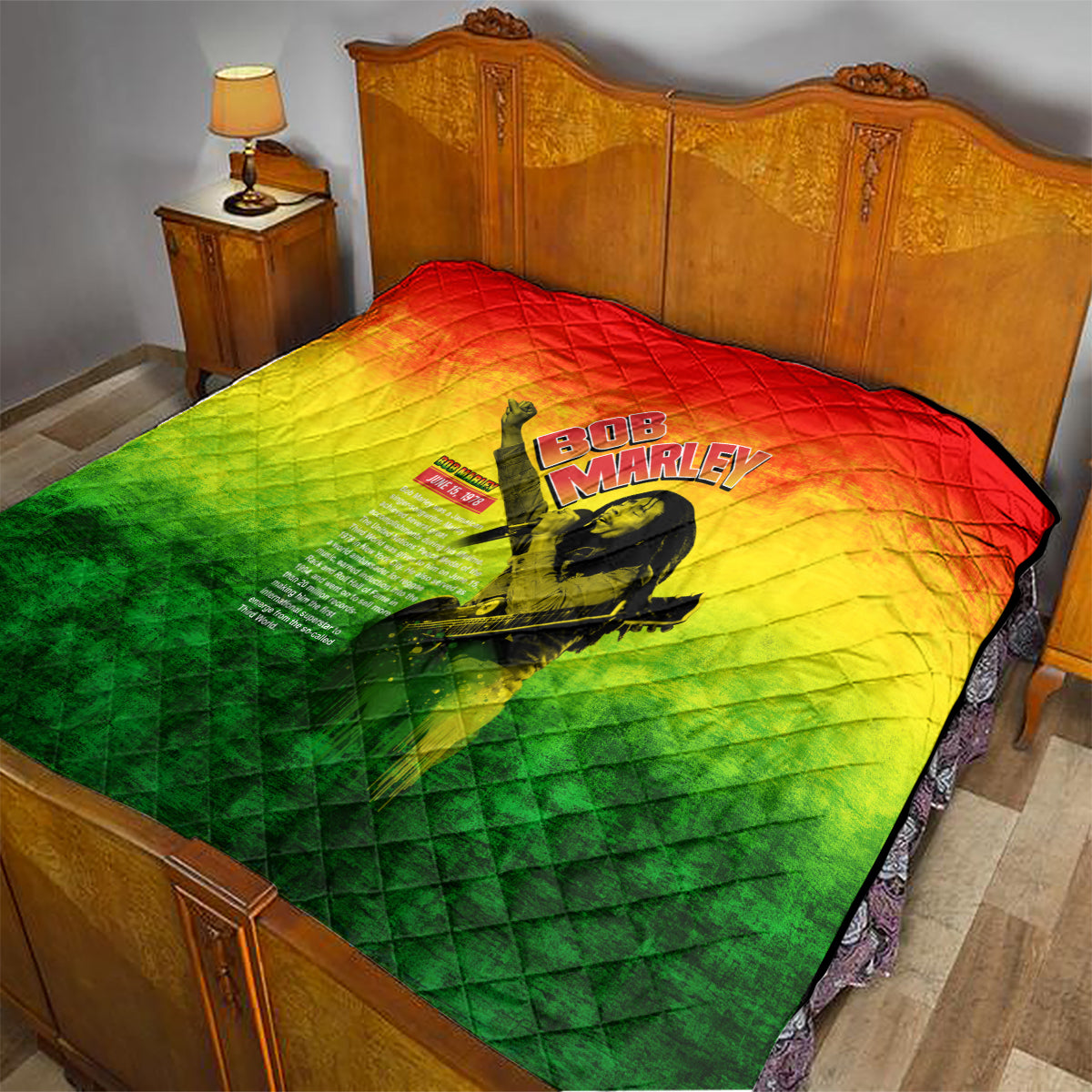 The Real Legend Bob Quilt African Jamaica Reggae - Wonder Print Shop
