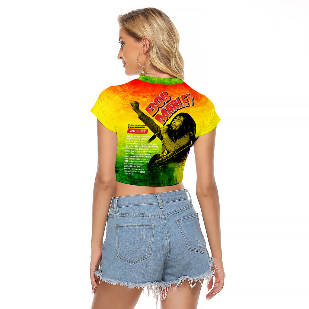 The Real Legend Bob Raglan Cropped T Shirt African Jamaica Reggae - Wonder Print Shop
