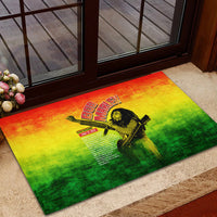The Real Legend Bob Rubber Doormat African Jamaica Reggae - Wonder Print Shop