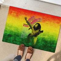 The Real Legend Bob Rubber Doormat African Jamaica Reggae - Wonder Print Shop