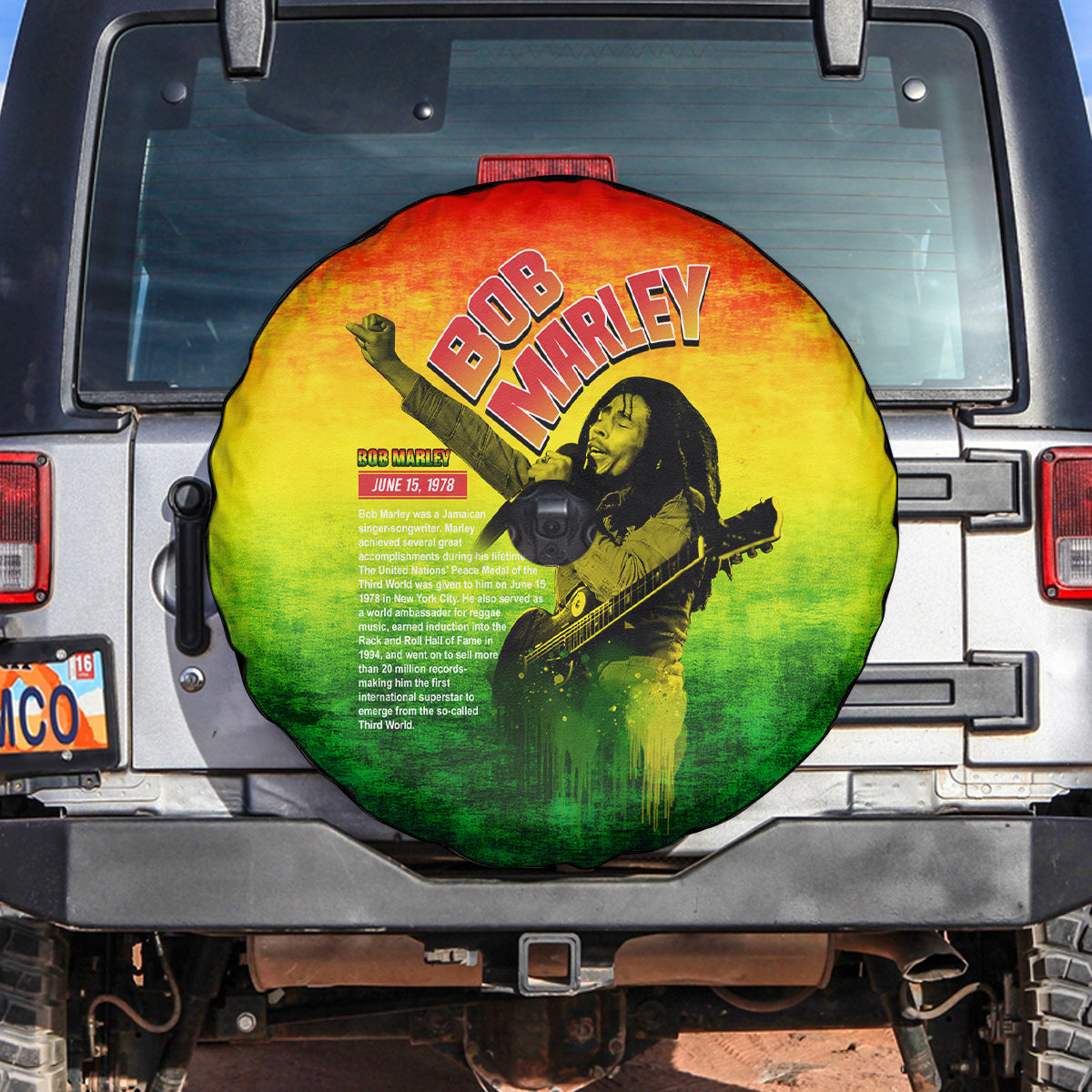 The Real Legend Bob Spare Tire Cover African Jamaica Reggae - Wonder Print Shop