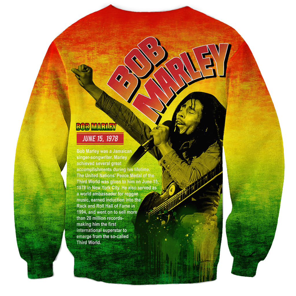 The Real Legend Bob Sweatshirt African Jamaica Reggae - Wonder Print Shop