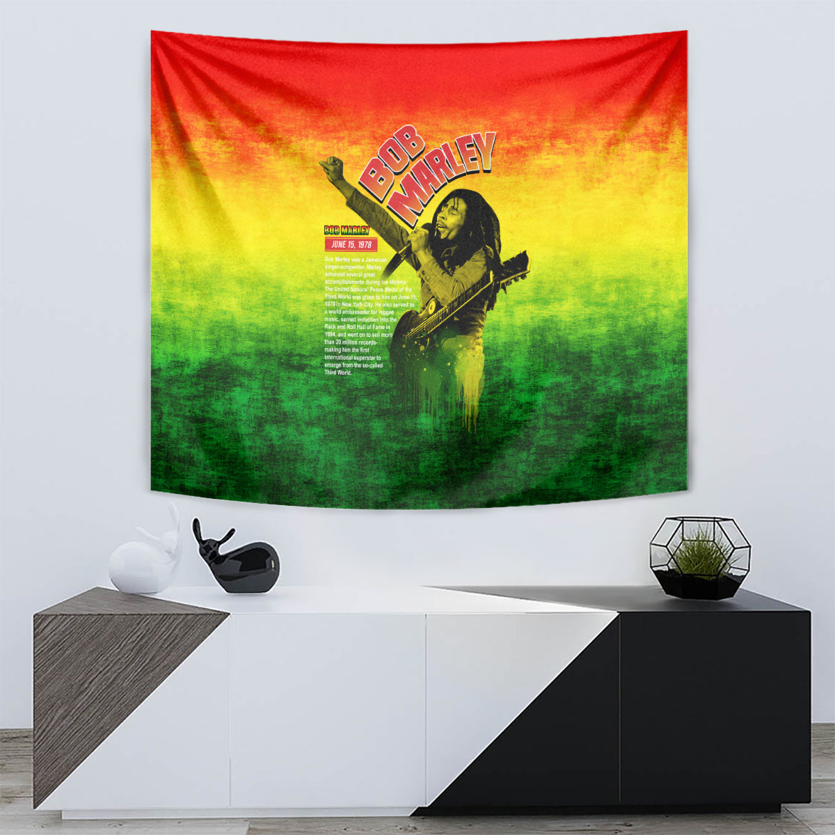 The Real Legend Bob Tapestry African Jamaica Reggae - Wonder Print Shop