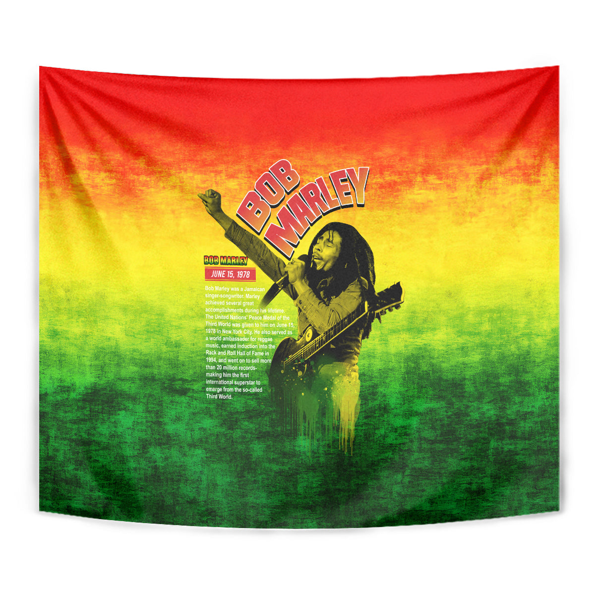 The Real Legend Bob Tapestry African Jamaica Reggae - Wonder Print Shop