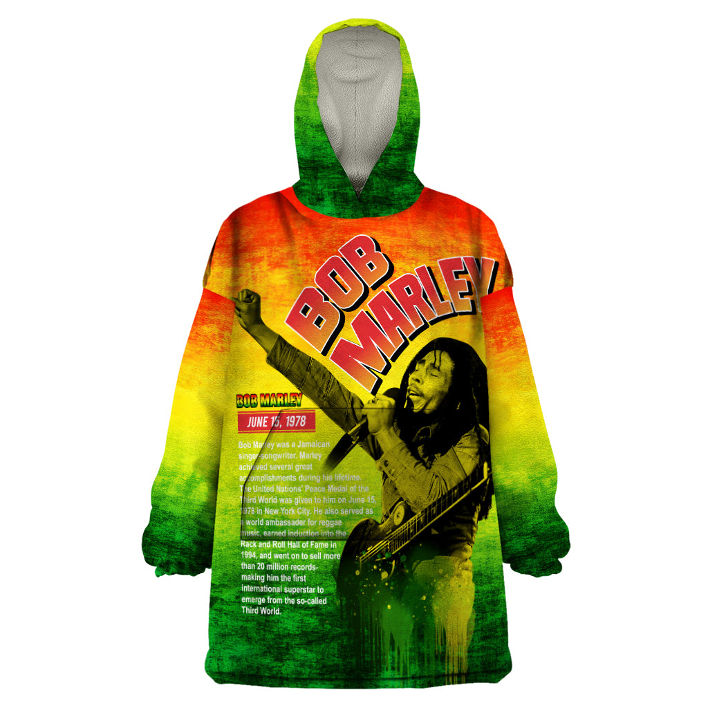 The Real Legend Bob Wearable Blanket Hoodie African Jamaica Reggae - Wonder Print Shop